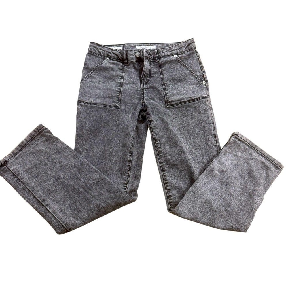 Calvin Klien | Denim Jeans Gray Washed Mid Rise Straight Boys Size 14  Like New